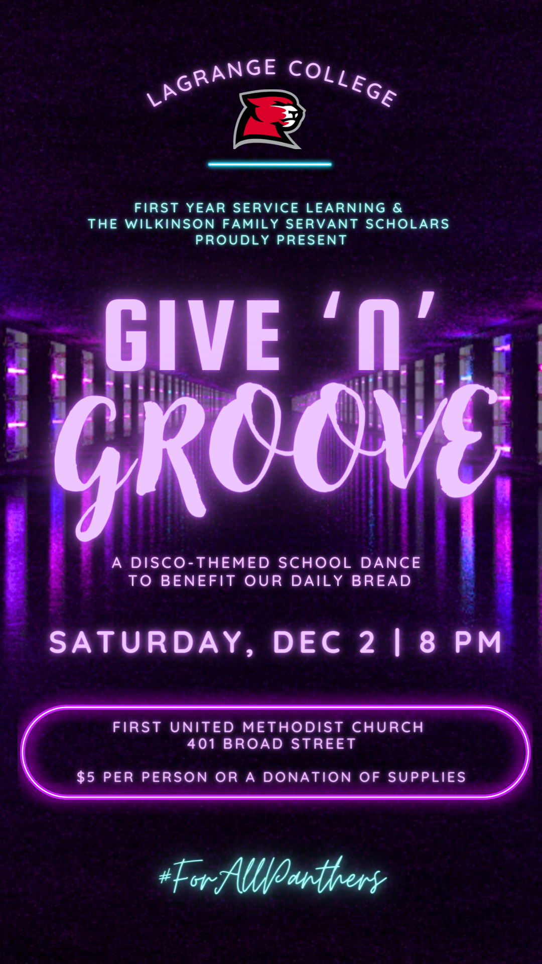 Benefit event poster